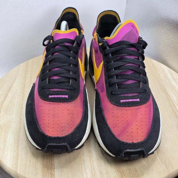 Nike Waffle One Active Fuchsia Men’s Size 10.5 Gold Black DA7995-600 - Picture 4 of 9